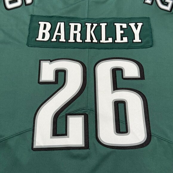 Philadelphia Eagles Dark Green Nfl Jersey #26 Barkley - Picture 7 of 8